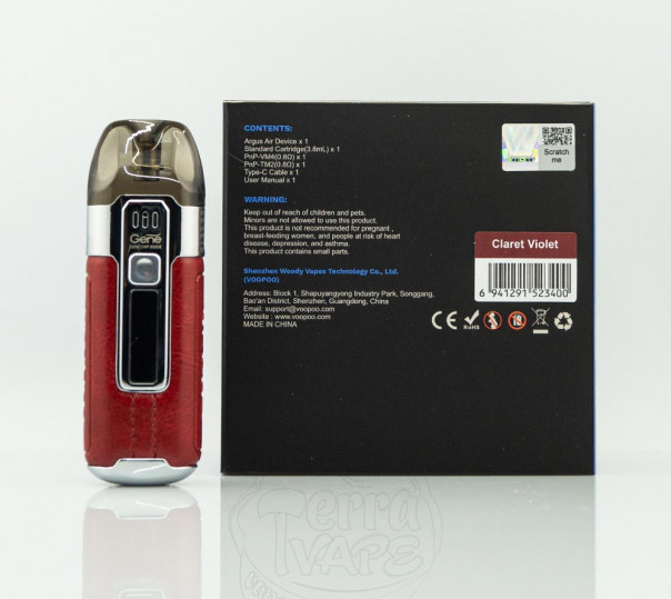 VooPoo Argus Air Pod Kit 25W 900mAh Багаторазова POD система VooPoo Argus Air Pod Kit 25W 900mAh Багаторазова POD система