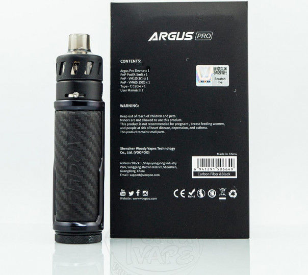 VooPoo Argus Pro Kit 80W 3000mAh Электронная сигарета POD MOD VooPoo Argus Pro Kit 80W 3000mAh Электронная сигарета POD MOD