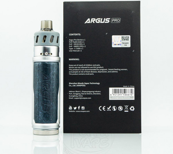 VooPoo Argus Pro Kit 80W 3000mAh Электронная сигарета POD MOD VooPoo Argus Pro Kit 80W 3000mAh Электронная сигарета POD MOD