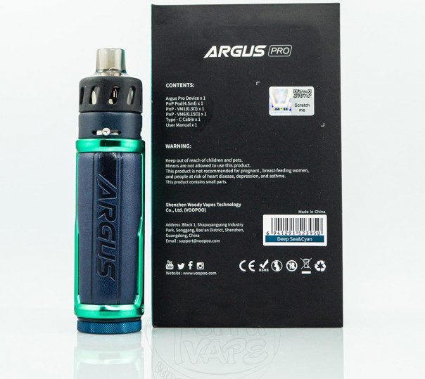 VooPoo Argus Pro Kit 80W 3000mAh Электронная сигарета POD MOD VooPoo Argus Pro Kit 80W 3000mAh Электронная сигарета POD MOD