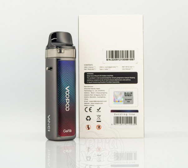 VooPoo Vinci 2 Pod Kit 1500mAh Багаторазова POD система VooPoo Vinci 2 Pod Kit 1500mAh Багаторазова POD система