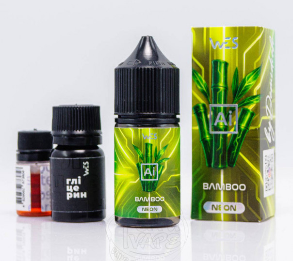 Рідина WES AI Neon Salt Bamboo 30ml 50mg зі смаком бамбука (набір компонентів)