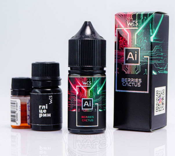 Рідина WES AI Salt Berries Cactus 30ml 50mg зі смаком лісових ягід та кактусу (набір компонентів)