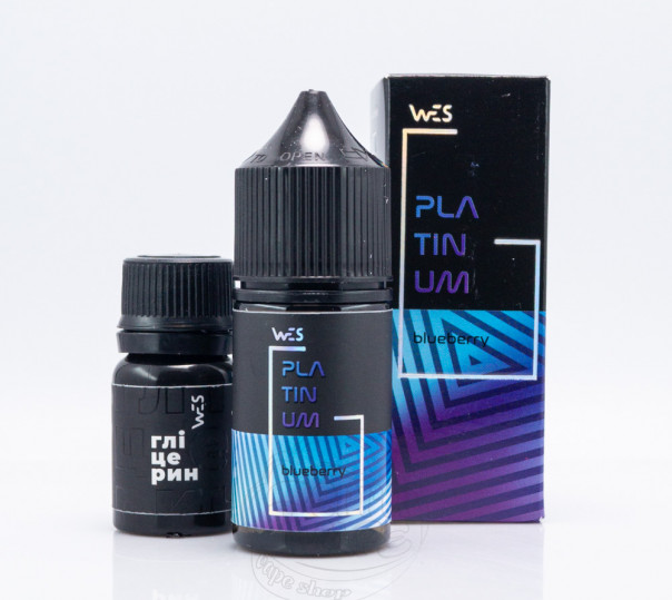 Рідина WES Platinum Salt Blueberry 30ml 65mg зі смаком чорниці (набір компонентів)