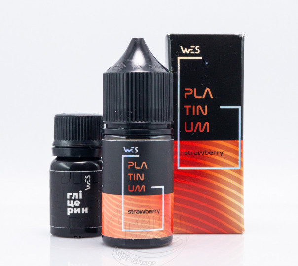 Жидкость WES Platinum Salt Strawberry 30ml 50mg со вкусом клубники (набор компонентов)