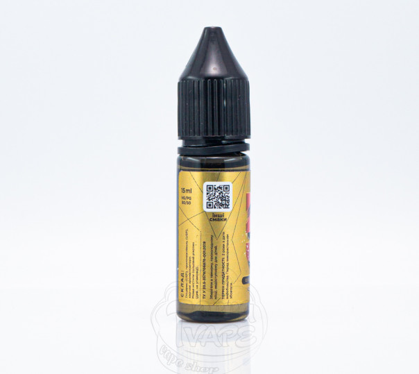 Рідина Wes Gold Line Salt #5 Cherry Tea 15ml 25mg на сольовому нікотині зі смаком вишневого чаю Рідина Wes Gold Line Salt #5 Cherry Tea 15ml 25mg на сольовому нікотині зі смаком вишневого чаю