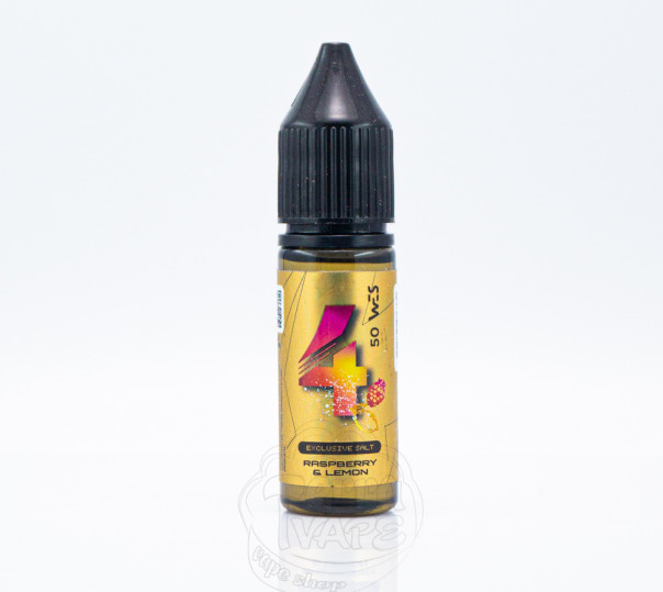 Жидкость Wes Gold Line Salt #4 Raspberry Lemon 15ml 25mg на солевом никотине со вкусом малины с лимоном