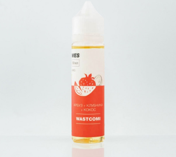 Жидкость WES The First Organic #1 Wastcomi 60ml 6mg на органическом никотине со вкусом клубники и арбуза с кокосом