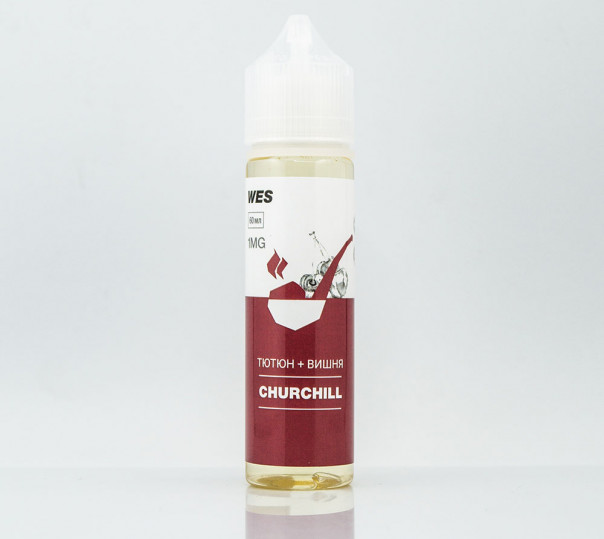 Рідина WES The First Organic #3 Churchill 60ml 1mg на органічному нікотині зі смаком тютюну з вишнею
