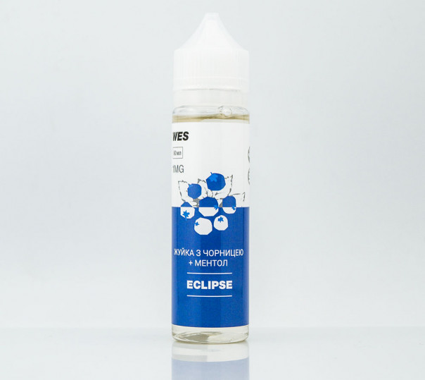 Жидкость WES The First Organic #4 Eclipse 60ml 0mg без никотина со вкусом черники и ментола