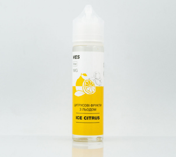 Жидкость WES The First Organic #7 Ice Citrus 60ml 1mg на органическом никотине со вкусом цитрусовых с холодком
