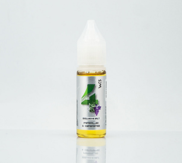 Рідина WES Silver Salt #4 Apple&Grape 15ml 25mg на сольовому нікотині зі смаком яблука та винограду