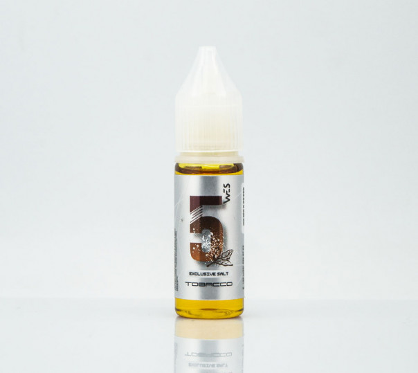 Рідина WES Silver Salt #5 Tobacco 15ml 25mg на сольовому нікотині зі смаком тютюну