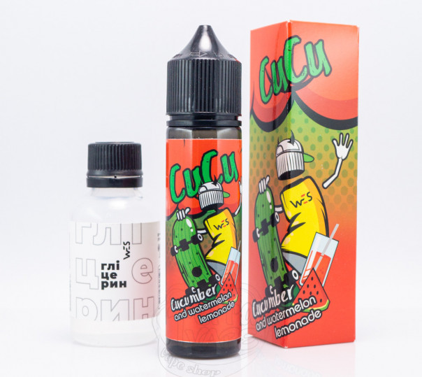 Жидкость WES Split Organic #3 Cucu 60ml 6mg со вкусом арбузно-огуречного лимонада (набор компонентов)