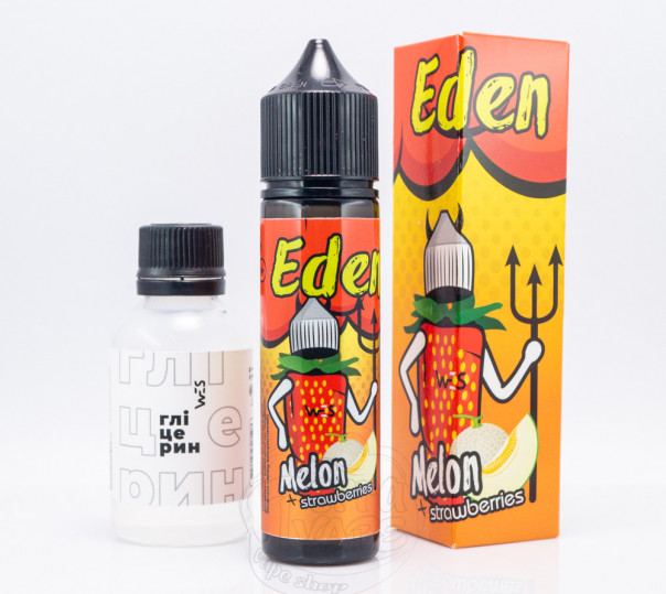 Жидкость WES Split Organic #1 Eden 60ml 0mg со вкусом клубники и дыни (набор компонентов)
