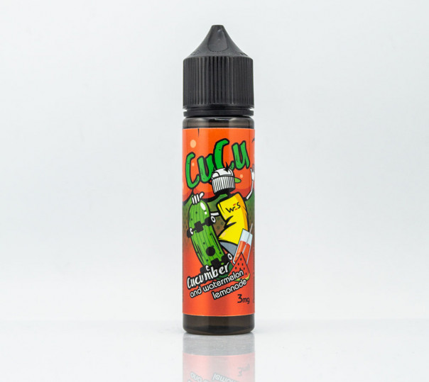Жидкость WES Split Organic #3 Cucu 60ml 1mg на органическом никотине со вкусом арбузно-огуречного лимонада