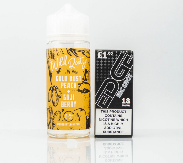 Рідина Wild Roots Organic Gold Dust Peach, Goji Berry 110ml 1.5mg на органічному нікотині