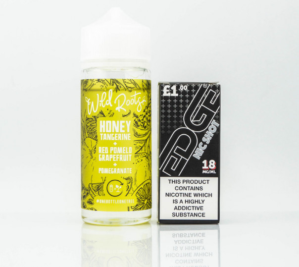 Рідина Wild Roots Organic Honey Tangerine, Red Pomelo Grapefruit, Pomegranate 100ml 0mg без нікотину