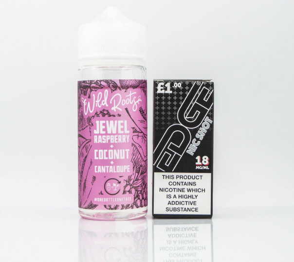 Рідина Wild Roots Organic Jewel Raspberry, Coconut, Cantaloupe 100ml 0mg без нікотину