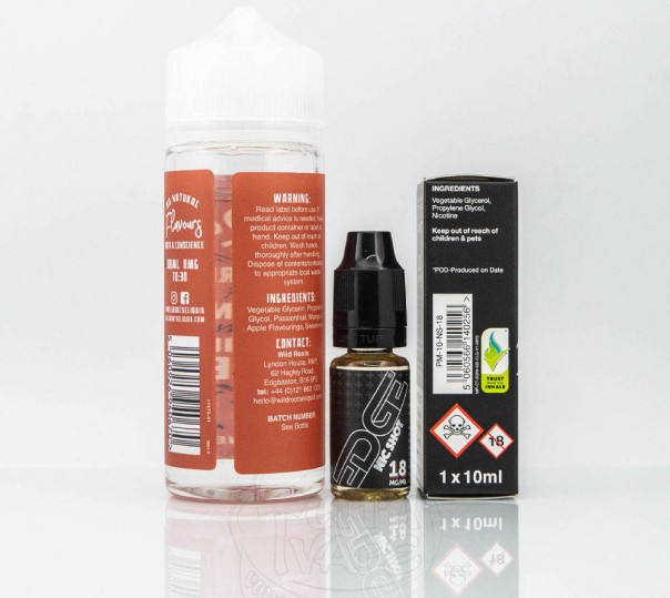 Рідина Wild Roots Organic Passionfruit, Wild Mango, Red Delicious Apple 100ml 0mg без нікотину Рідина Wild Roots Organic Passionfruit, Wild Mango, Red Delicious Apple 100ml 0mg без нікотину