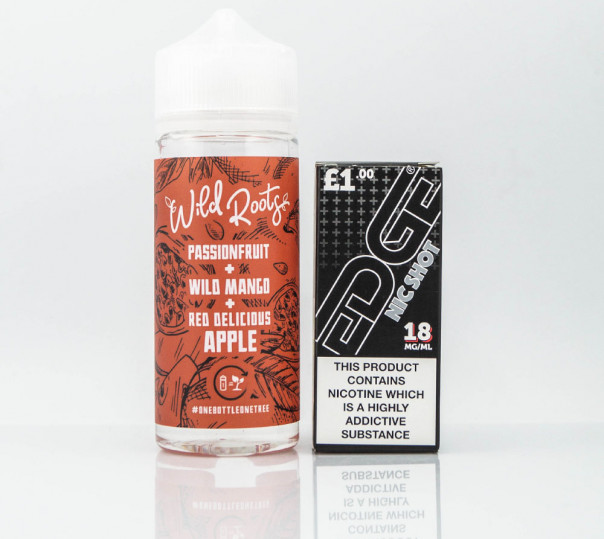 Жидкость Wild Roots Organic Passionfruit, Wild Mango, Red Delicious Apple 120ml 3mg на органическом никотине