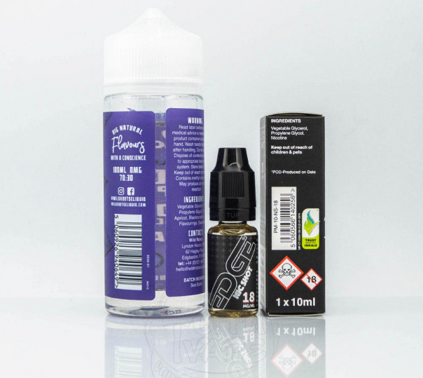 Жидкость Wild Roots Organic Royal Apricot, Forest Blackcurrant, Acai 120ml 3mg на органическом никотине Жидкость Wild Roots Organic Royal Apricot, Forest Blackcurrant, Acai 120ml 3mg на органическом никотине