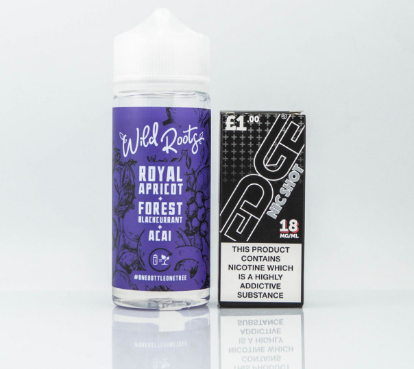 Жидкость Wild Roots Organic Royal Apricot, Forest Blackcurrant, Acai 120ml 3mg на органическом никотине