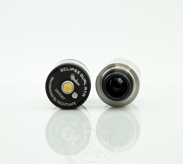 Yachtvape Eclipse Dual RTA Gunmetal Обслуговуваний бак Yachtvape Eclipse Dual RTA Gunmetal Обслуговуваний бак