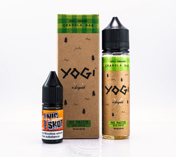 Рідина Yogi Organic Apple Cinnamon Granola Bar 50ml 0mg без нікотину Рідина Yogi Organic Apple Cinnamon Granola Bar 50ml 0mg без нікотину