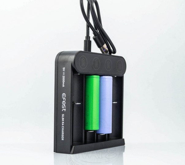 Efest SLIM K4 Type C USB Charger Зарядное устройство Efest SLIM K4 Type C USB Charger Зарядное устройство