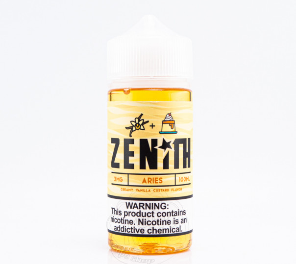Рідина Zenith Organic Aries 100ml 3mg зі смаком ванільного десерту