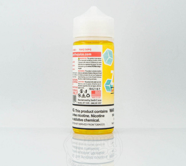 Рідина Zenith Organic Cassiopeia Ice 120ml 3mg на органічному нікотині зі смаком манго і персика з холодком Рідина Zenith Organic Cassiopeia Ice 120ml 3mg на органічному нікотині зі смаком манго і персика з холодком