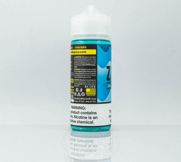 Рідина Zenith Organic Draco 120ml 3mg на органічному нікотині зі смаком синьої малини та лимона Рідина Zenith Organic Draco 120ml 3mg на органічному нікотині зі смаком синьої малини та лимона