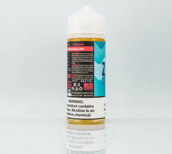 Жидкость Zenith Organic Lynx 120ml 3mg на органическом никотине со вкусом личи Жидкость Zenith Organic Lynx 120ml 3mg на органическом никотине со вкусом личи