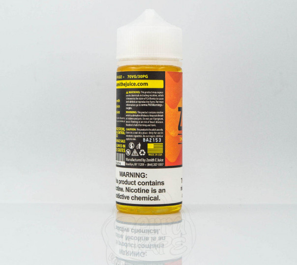 Жидкость Zenith Organic Lyra 120ml 3mg на органическом никотине со вкусом манго и клубники Жидкость Zenith Organic Lyra 120ml 3mg на органическом никотине со вкусом манго и клубники