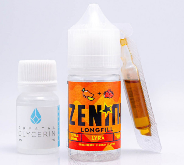 Жидкость Zenith Salt Lyra 30ml 50mg со вкусом манго и клубники (набор компонентов)
