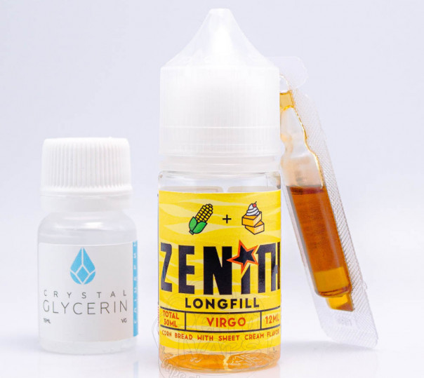Рідина Zenith Salt Virgo 30ml 50mg зі смаком кукурудзяного пудингу (набір компонентів)