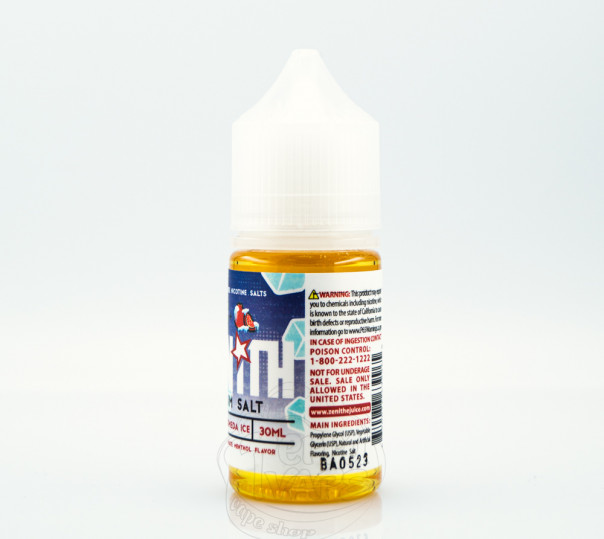 Рідина Zenith Salt Andromeda Ice 30ml 50mg на сольовому нікотині зі смаком чорниці та гранату з холодком Рідина Zenith Salt Andromeda Ice 30ml 50mg на сольовому нікотині зі смаком чорниці та гранату з холодком