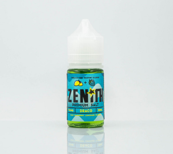 Жидкость Zenith Salt Draco 30ml 25mg на солевом никотине со вкусом голубой малины