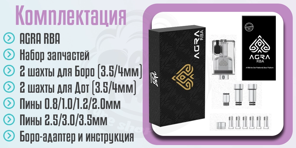 Комплектация Ambition Mods AGRA RBA Kit