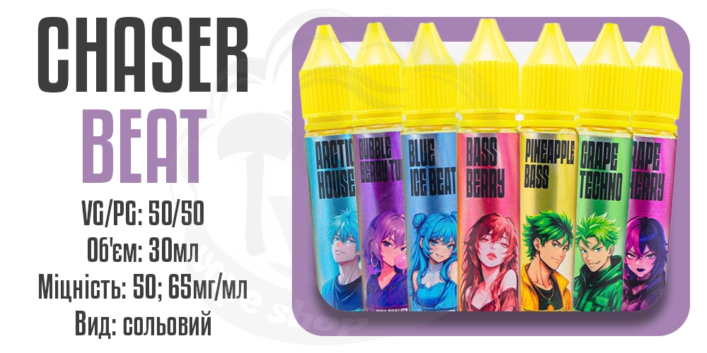 Параметри рідини Chaser Beat Salt