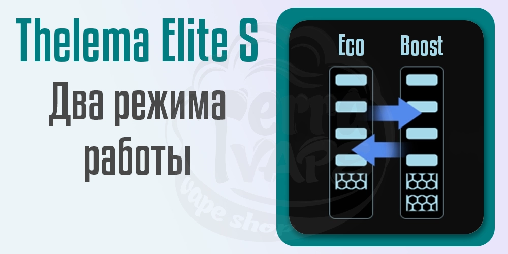 Два режима работа в Thelema Elite S