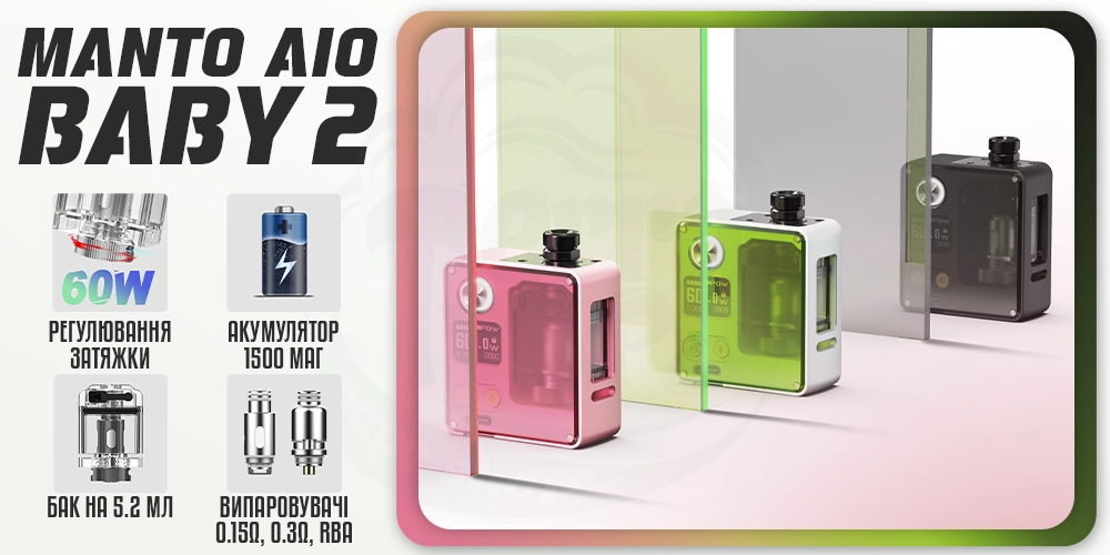 Параметри Rincoe Manto AIO Baby 2 Boro