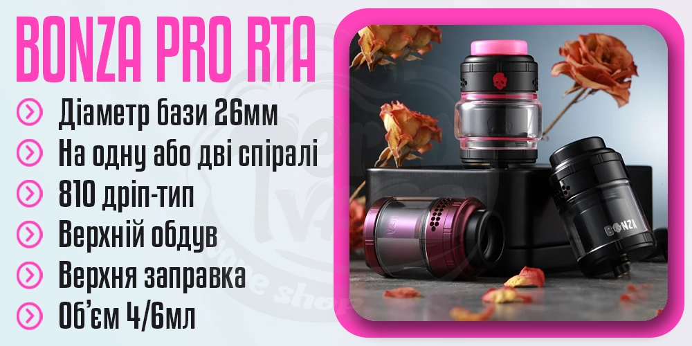Основні параметри ThunderCloud Bonza Pro RTA